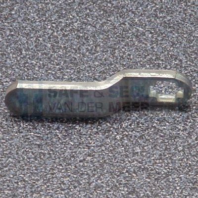 Eurolocks losse sluitlip Kruis-aansluiting 2 mm. dik, type 7241240 haaks gebogen 4,8 mm. lengte 40 mm. 