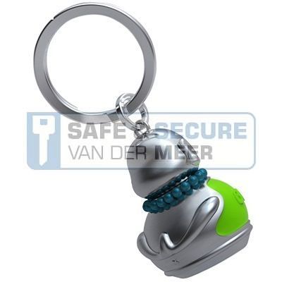 Metalmorphose sleutelhanger Buddha Groen in groen 