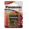 Panasonic batterij AA, 1,5V Alkaline per 4 verpakt 
